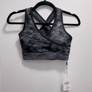 Gymshark Camo Seamless NWT Sports Bra